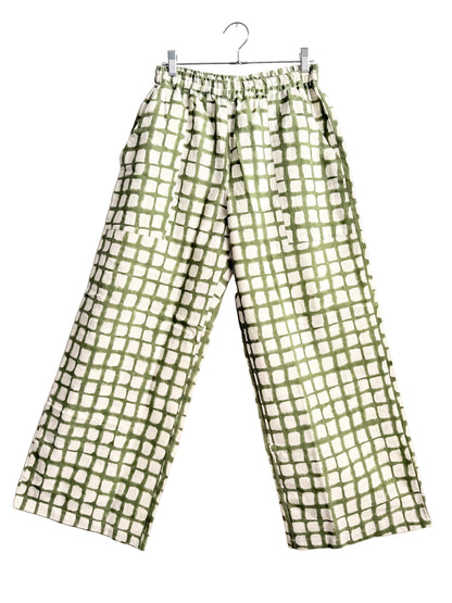 Omar Green Grid Pants