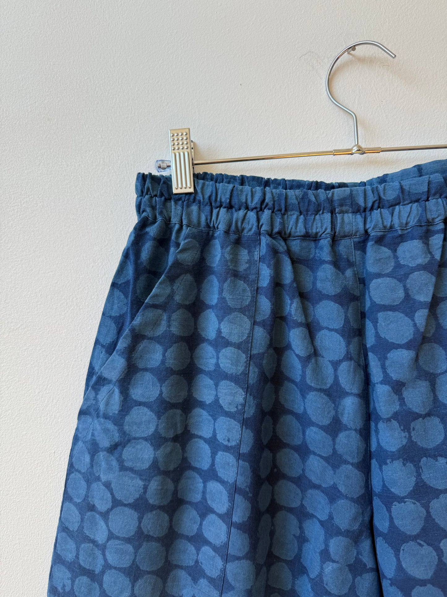 Omar Indigo Big Dots Pants