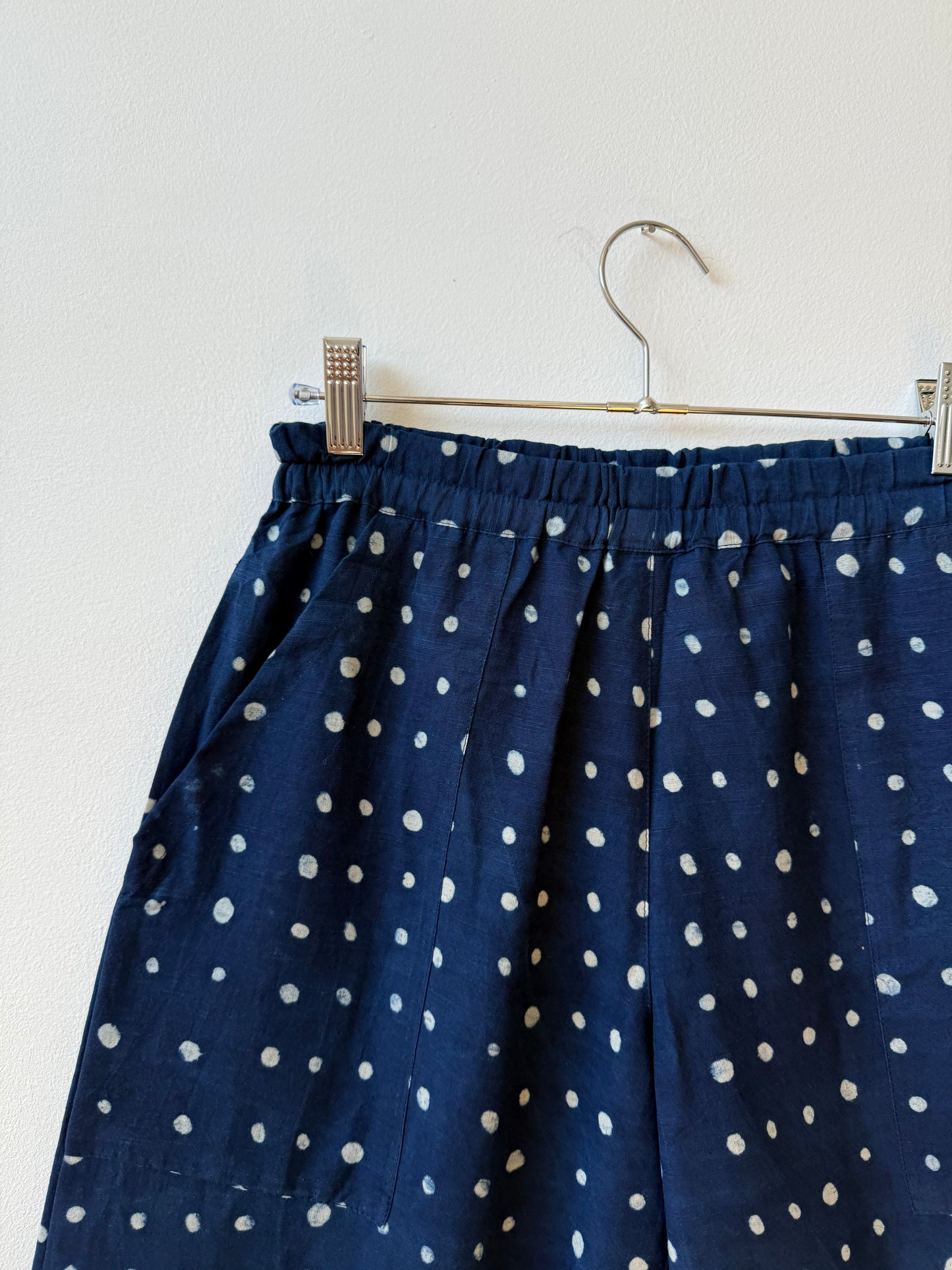 Omar Indigo Small Dots Pants