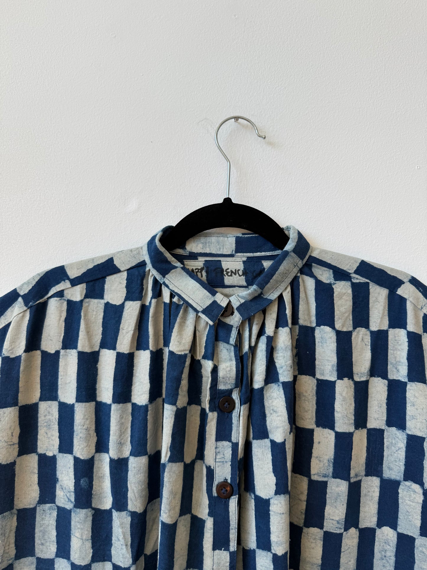 Elise Dress Indigo Big Rectangle