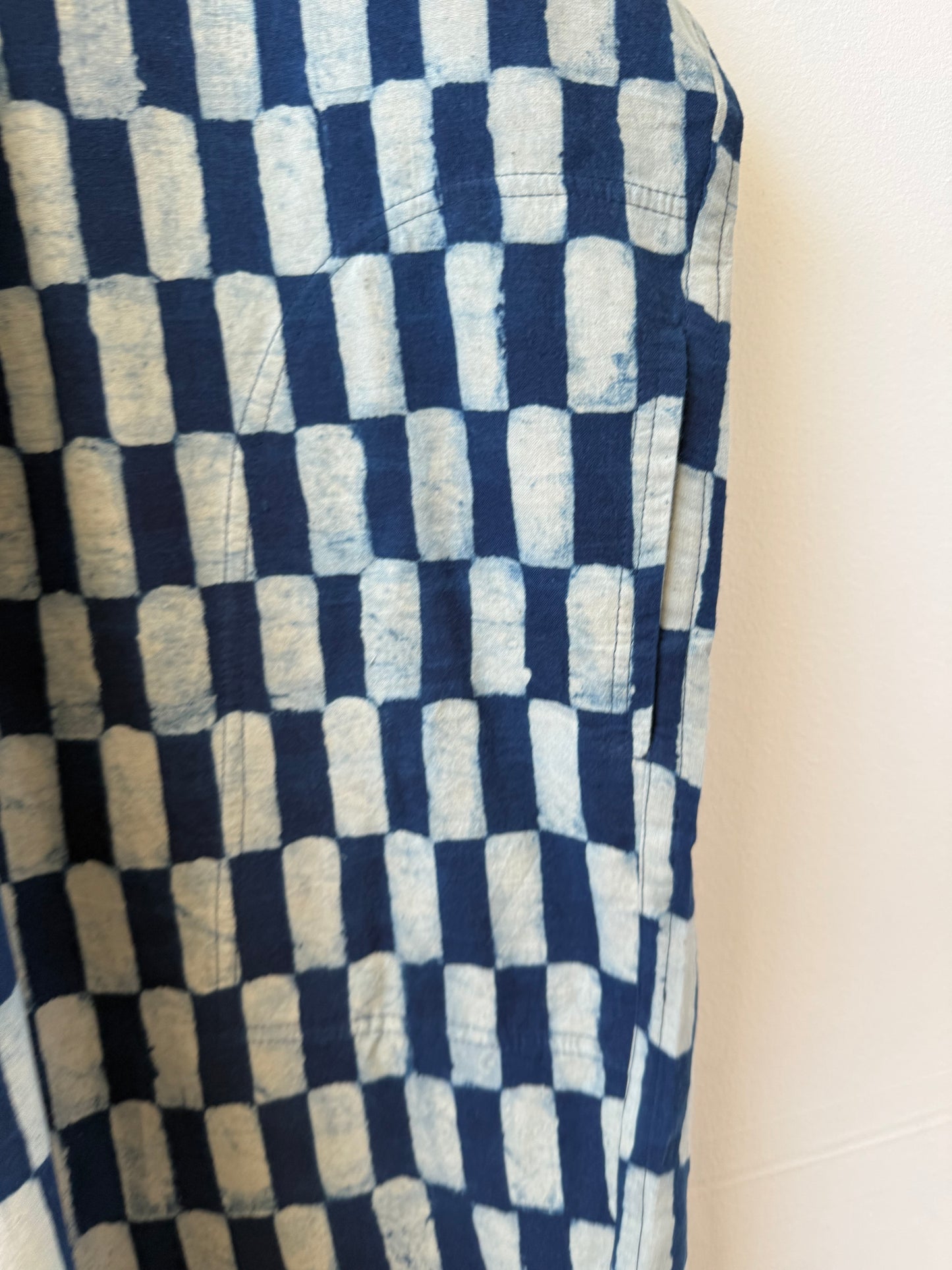 Elise Dress Indigo Big Rectangle