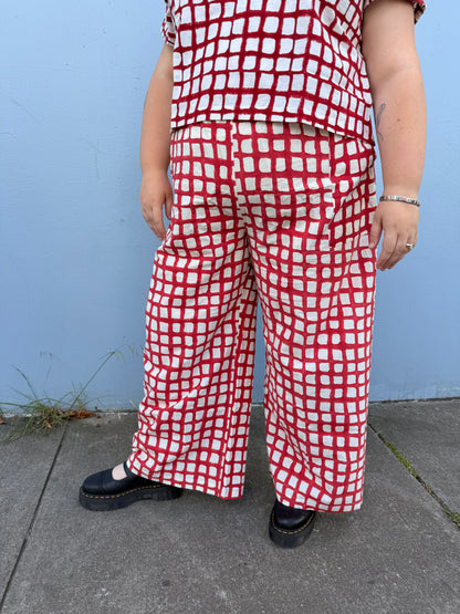 Omar Madder Grid Pants
