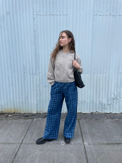 Hand-loomed Silver Félix Sweater, Undyed Alpaca