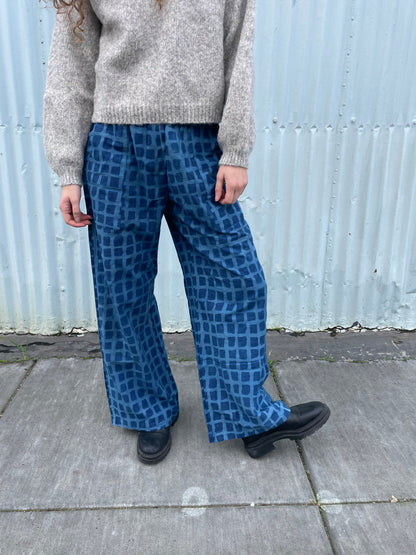 Omar Indigo Big Square Pants