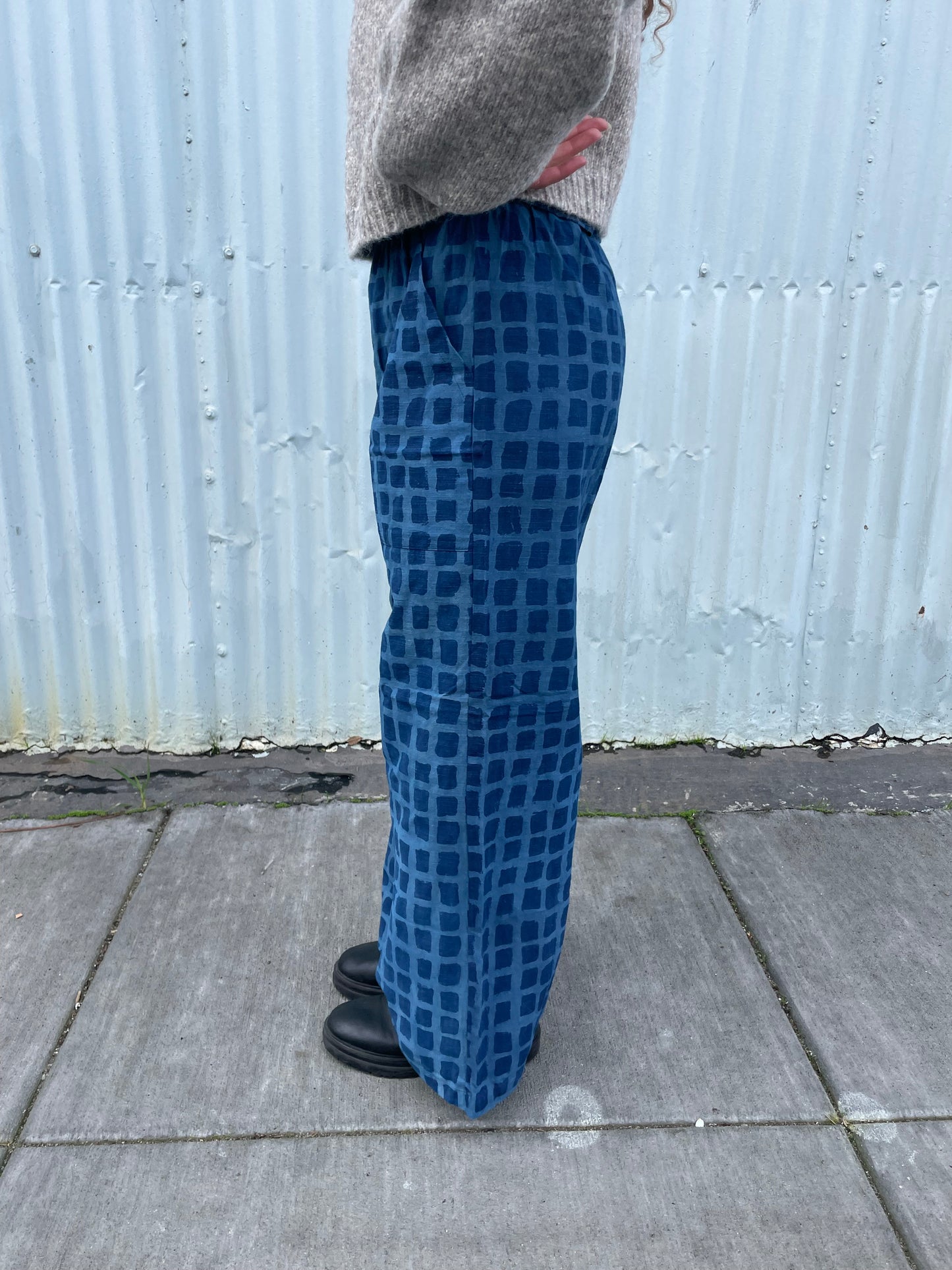 Omar Indigo Big Square Pants (XS-XXL)