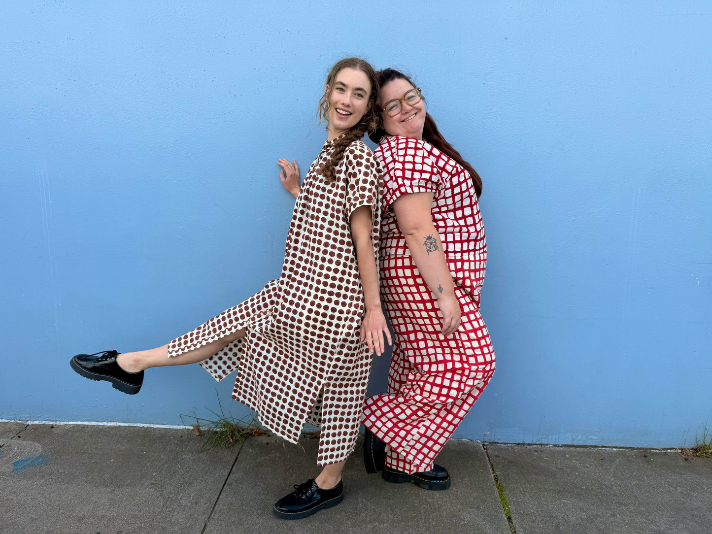 Zélia Top Madder Grid
