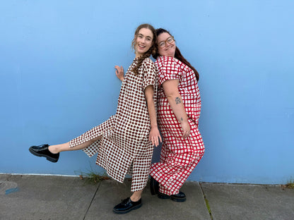 Zélia Top Madder Grid