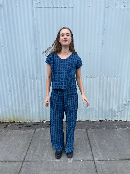 Omar Indigo Big Square Pants