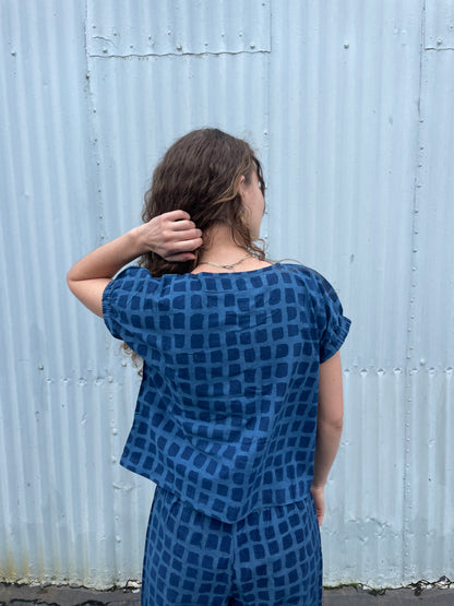 Omar Indigo Big Square Pants
