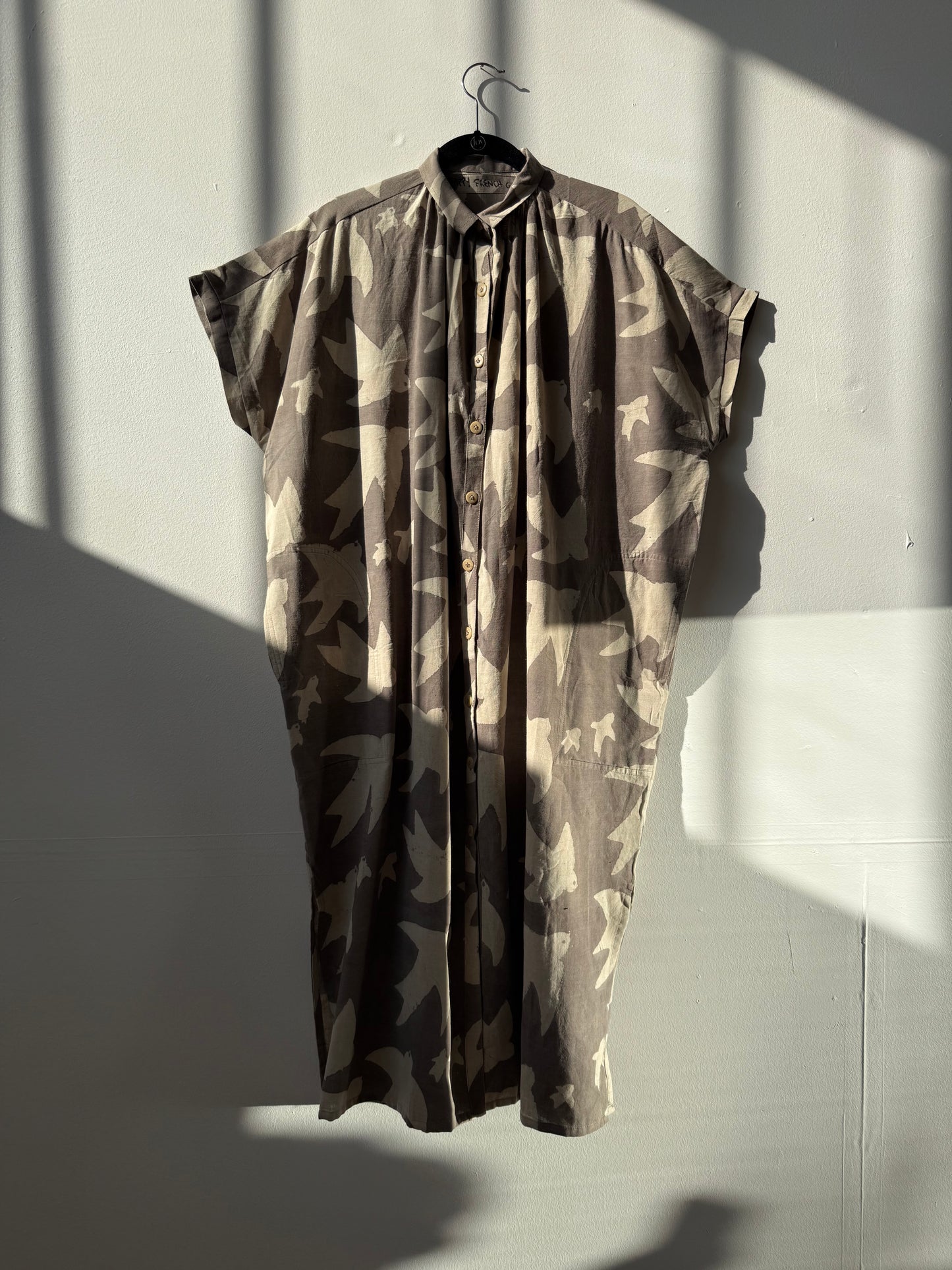 Elise Dress Grey Print Liberté by Ombre Claire