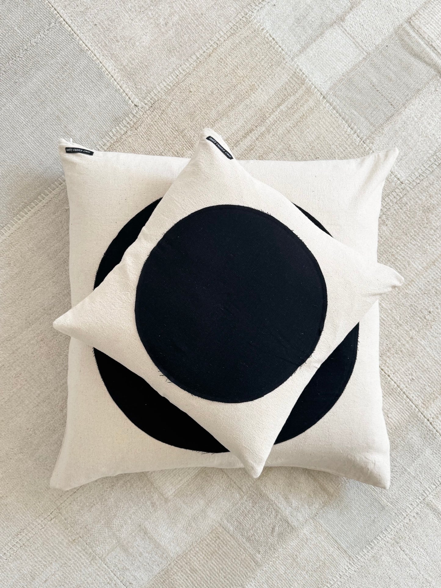 Black Moon & White Pillow 28x28in