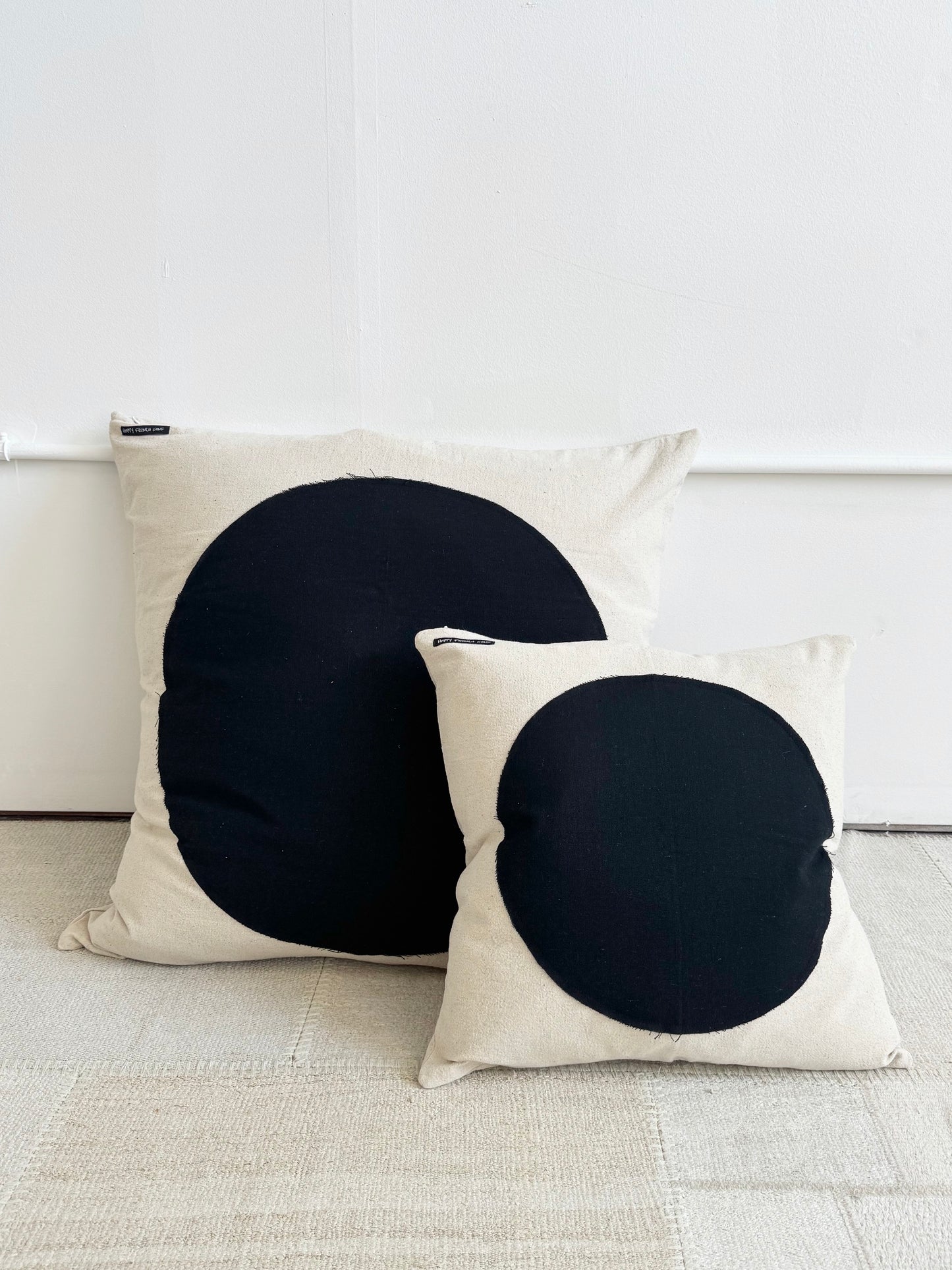 Black Moon & White Pillow  18x18in
