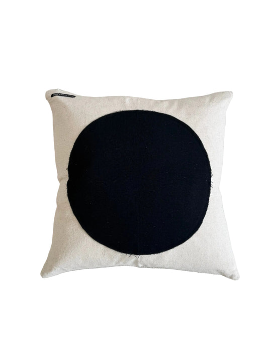 Black Moon & White Pillow  18x18in