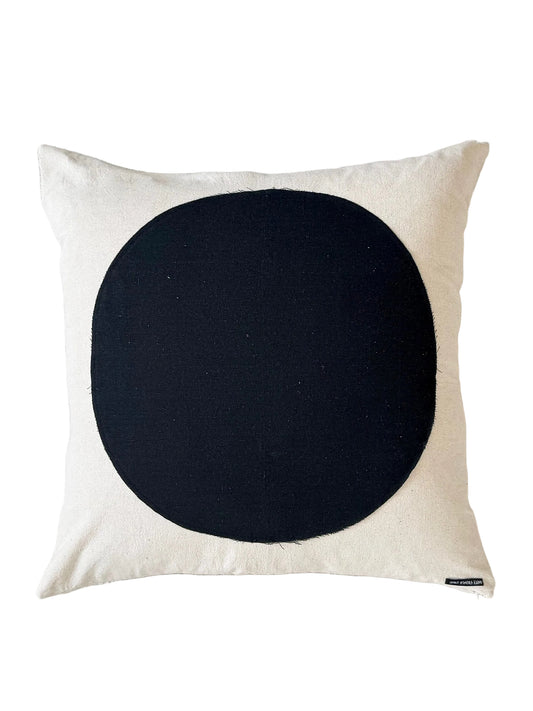 Black Moon & White Pillow 28x28in