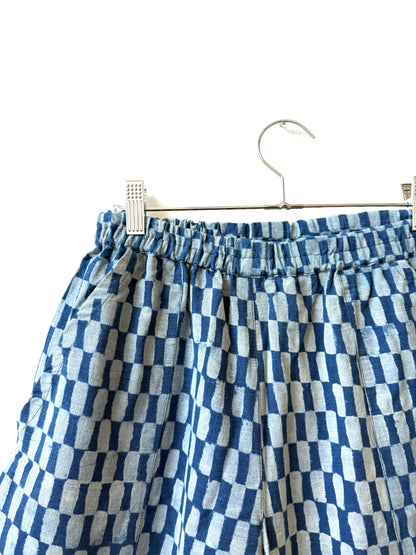 Omar Indigo Small Rectangles