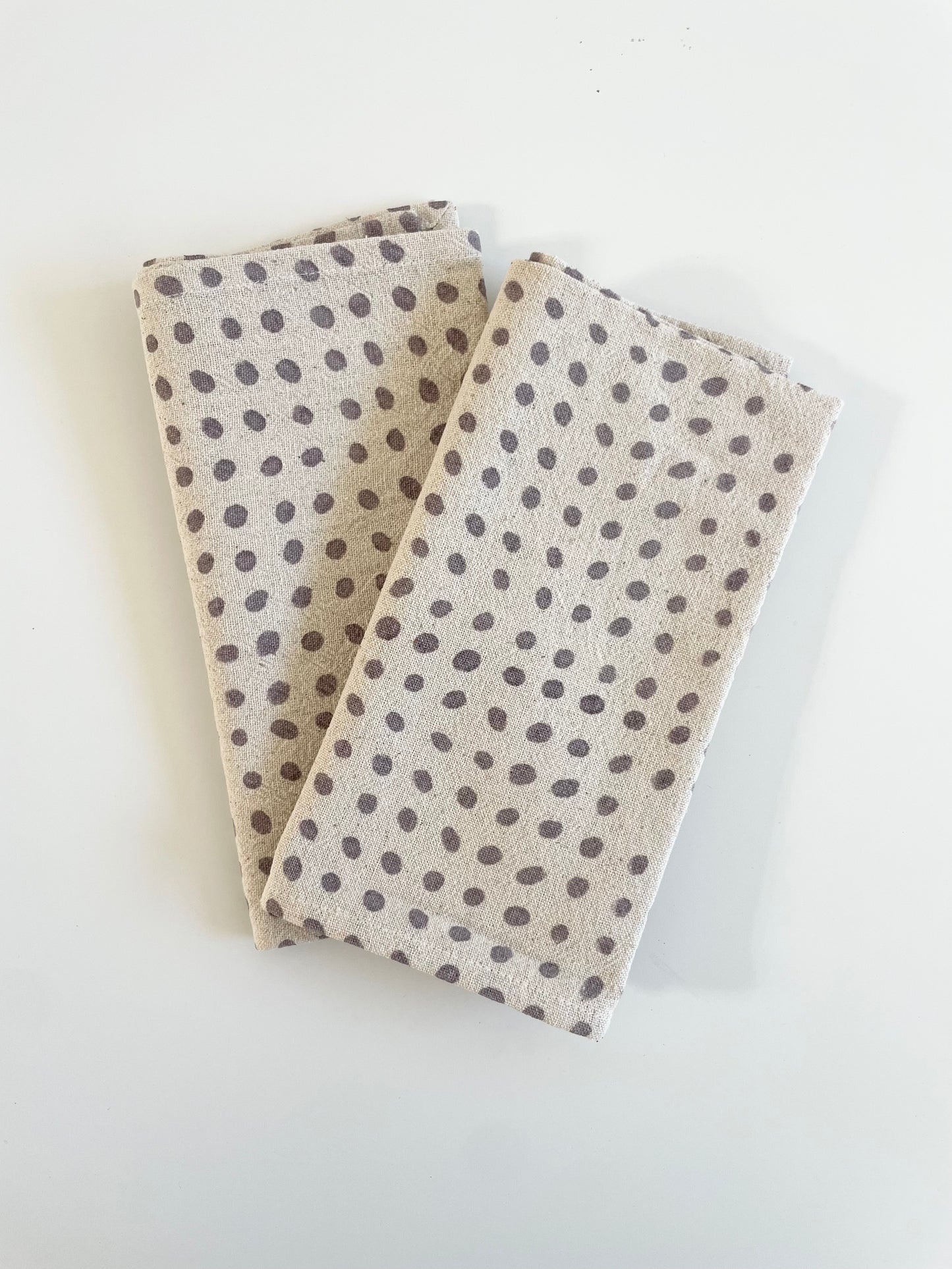 Night Blue Dots Napkins - Set of 2