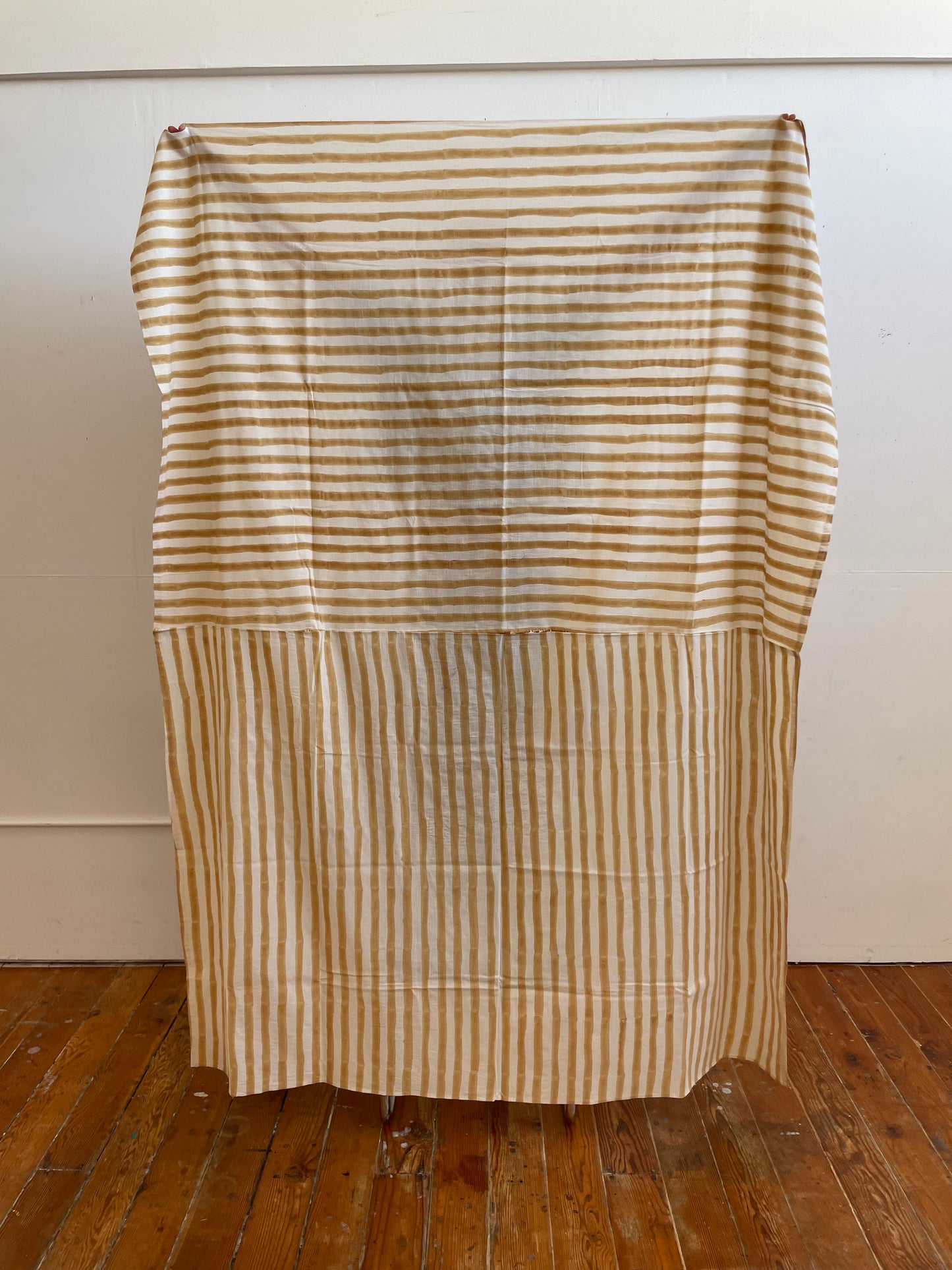 Large Rayé Light Throw Camel - 90x68in