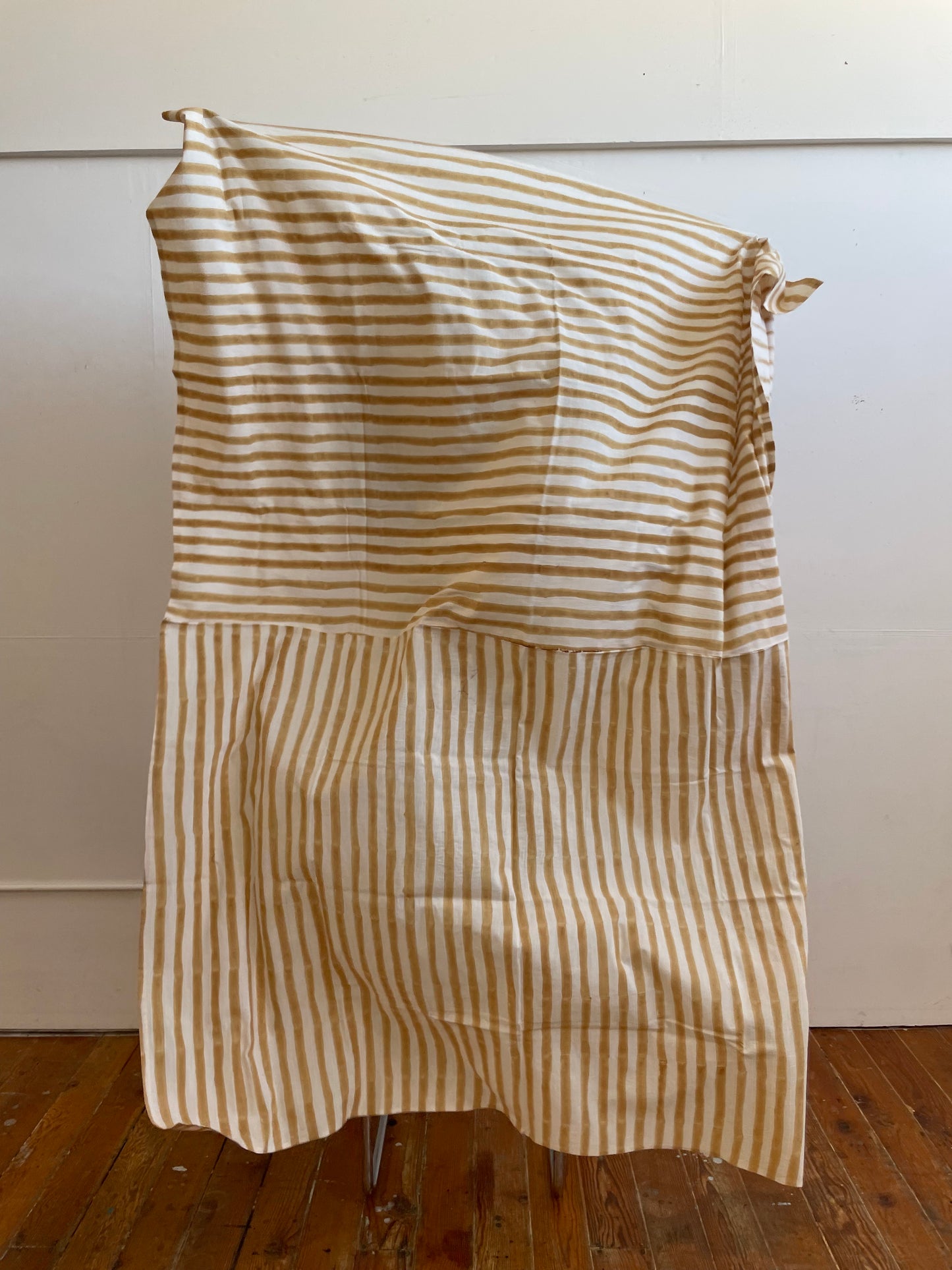 Large Rayé Light Throw Camel - 90x68in