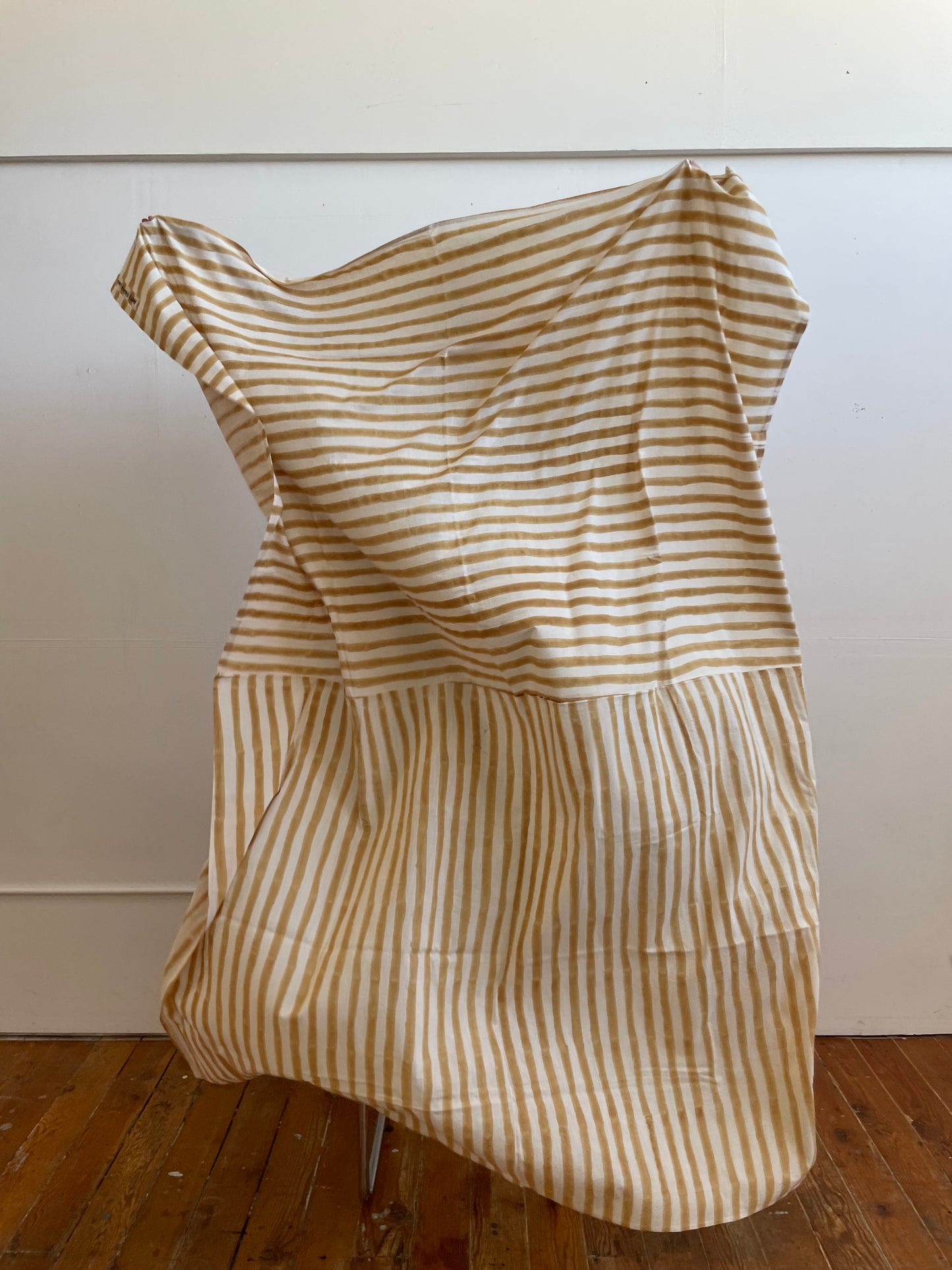 Large Rayé Light Throw Camel - 90x68in