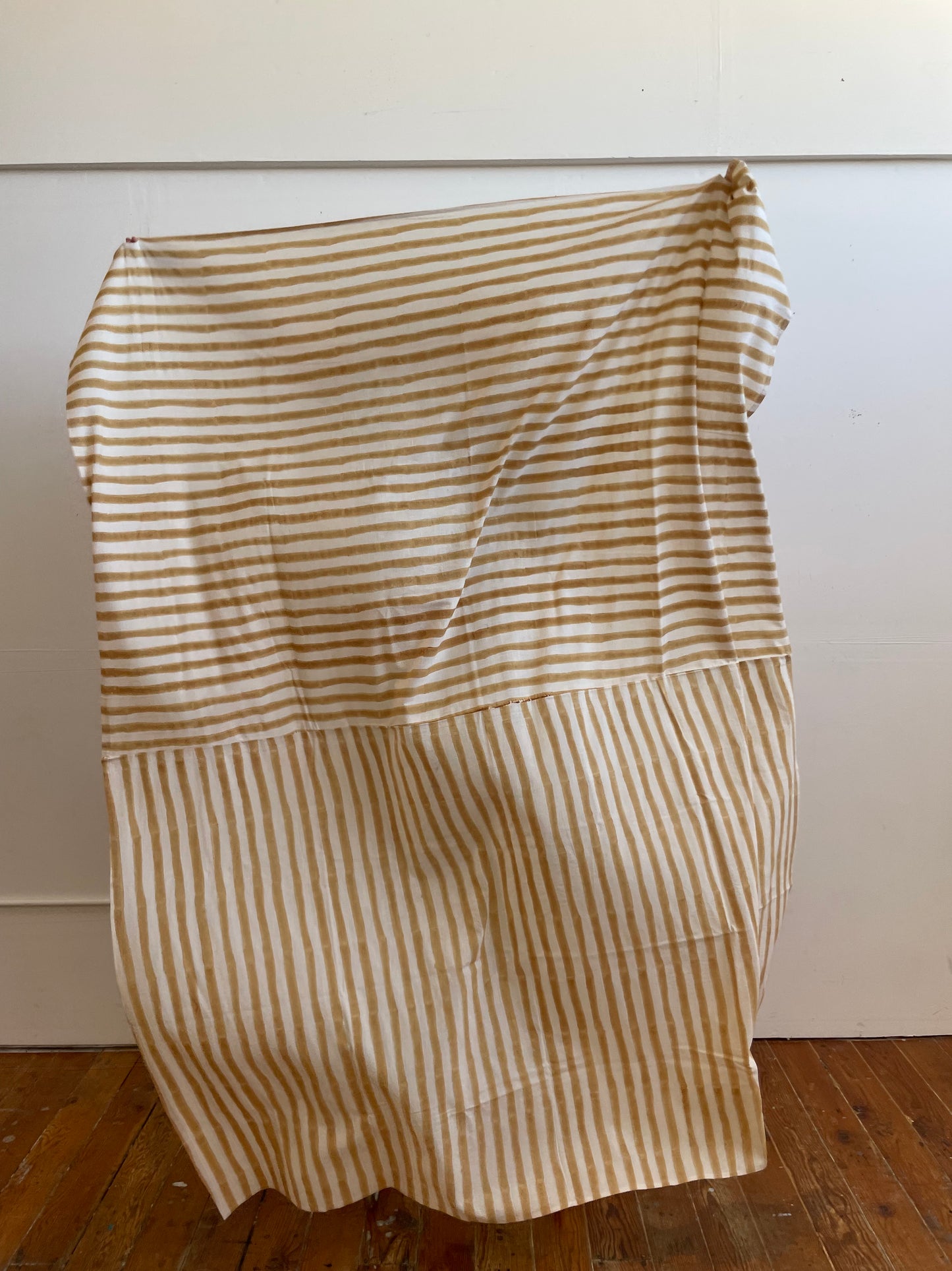 Large Rayé Light Throw Camel - 90x68in