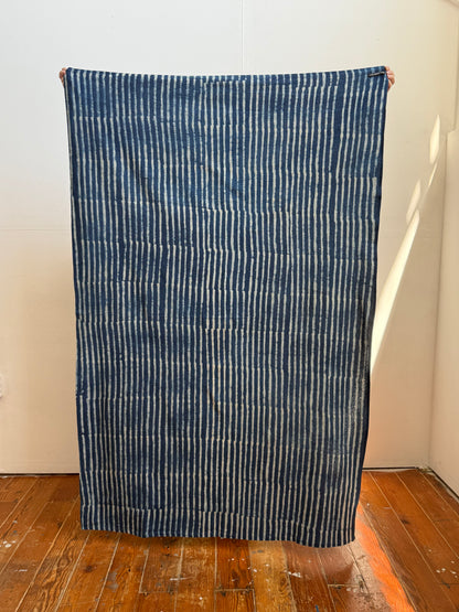 Indigo Stripe Throw