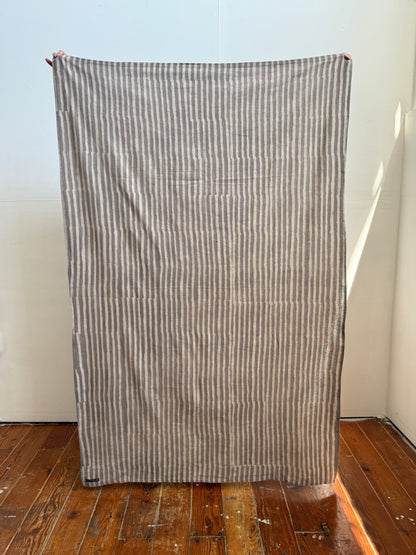 Grey Stripe Throw