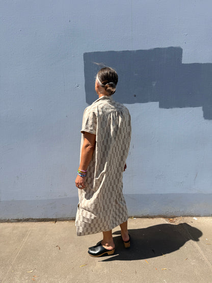 Elise Dress Grey Big Rectangle