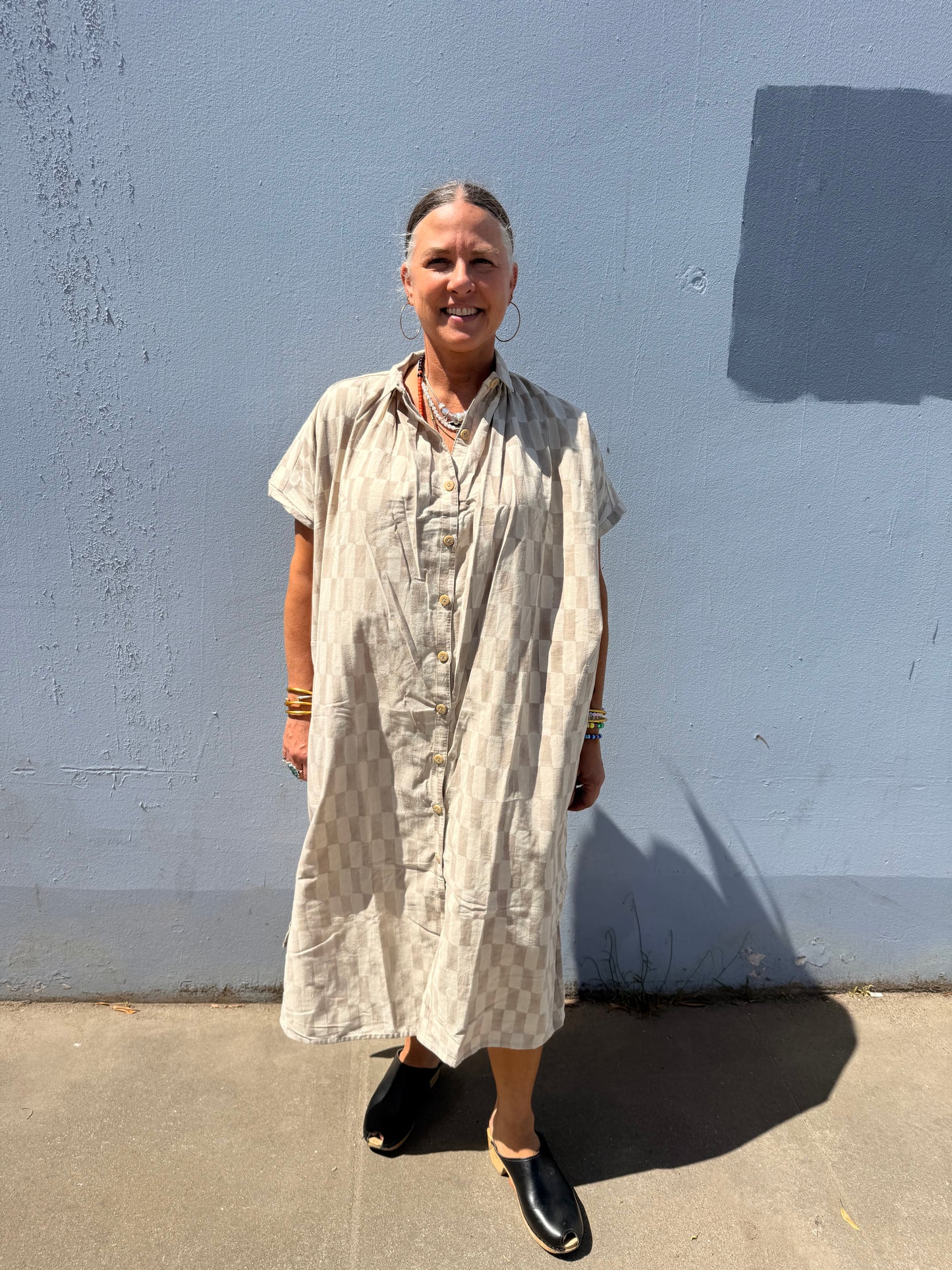 Elise Dress Grey Big Rectangle