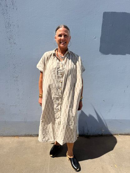 Elise Dress Grey Big Rectangle
