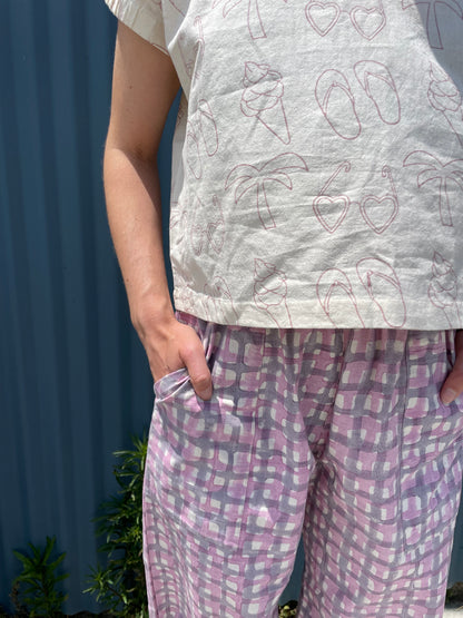 Omar Night Grid Pants