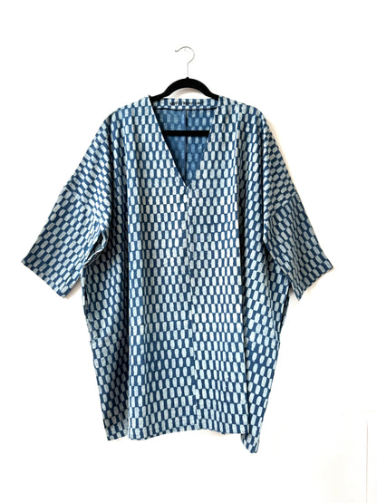 Dress / Tunic Indigo Small Rectangle