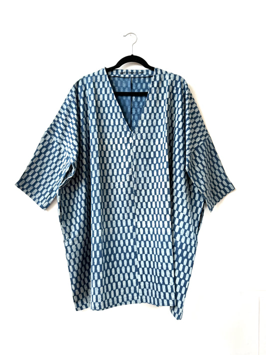 Dress / Tunic Indigo Small Rectangle
