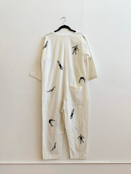The Swimmers Jumpsuit (XS-L) White or Cream