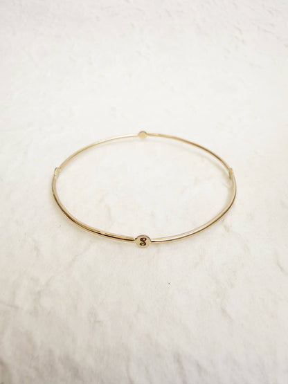 The Kin Bangle - 14K Gold (Customizable)
