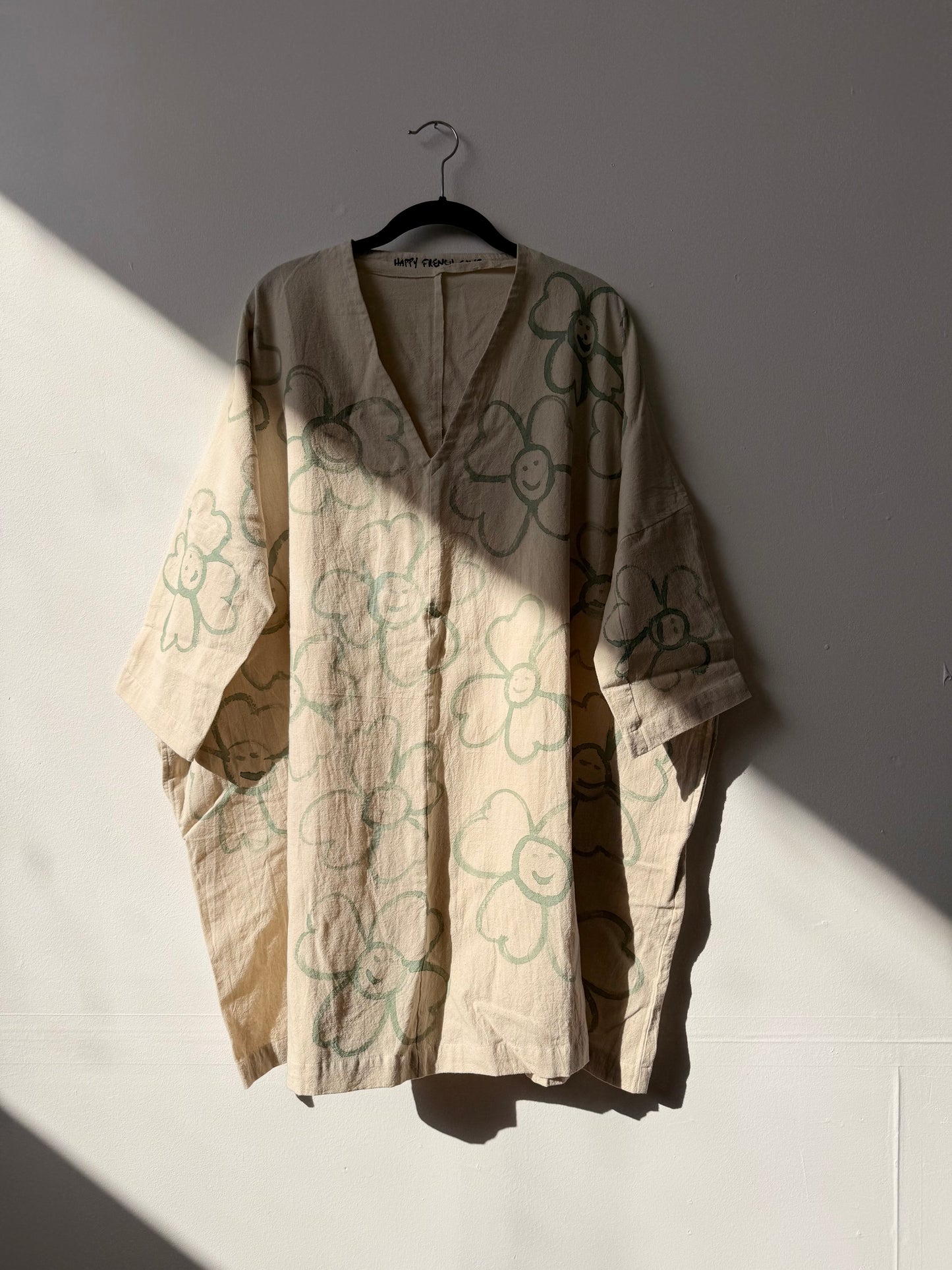 #124 Hand-painted Dress / Tunic - Les Fleurs