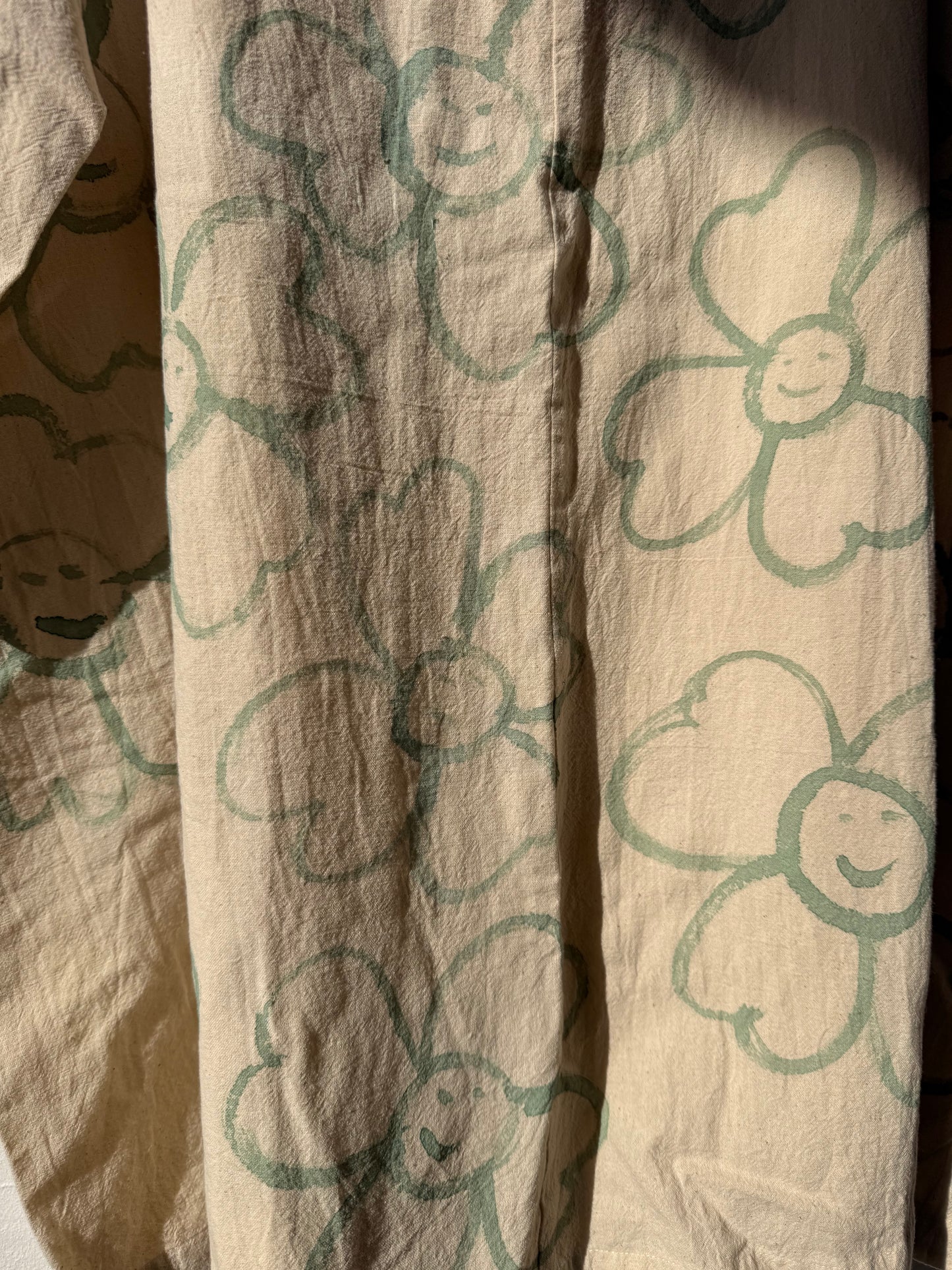 #124 Hand-painted Dress / Tunic - Les Fleurs