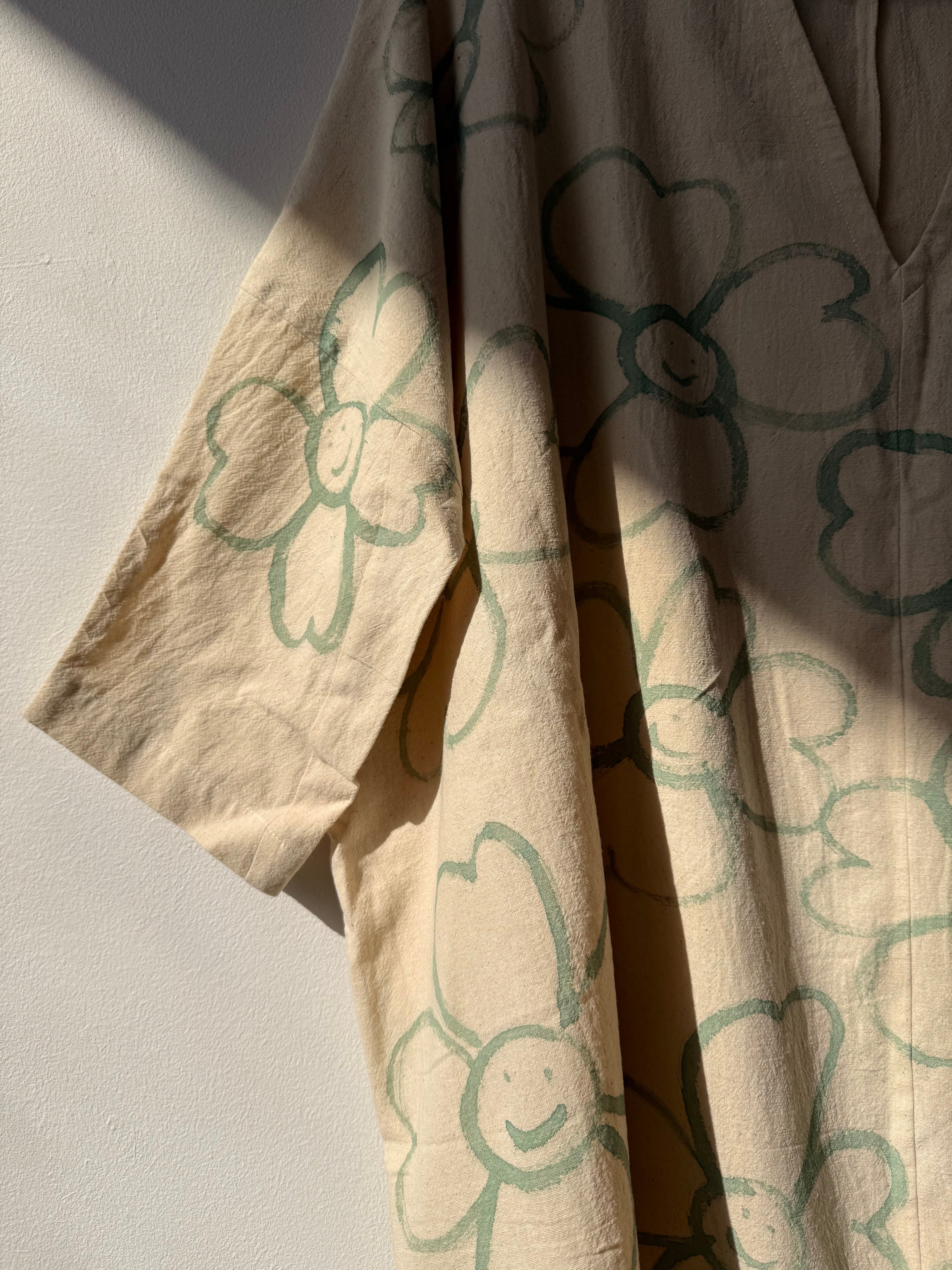 125 Hand-painted Dress / Tunic - Les Fleurs – happyfrenchgang