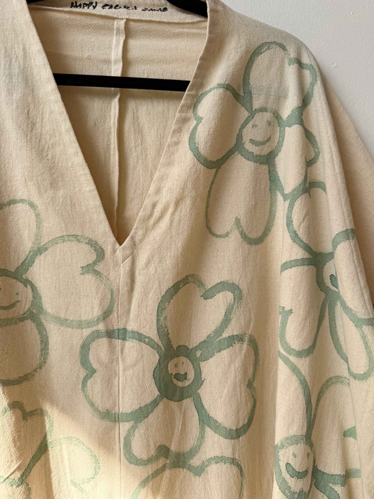 #125 Hand-painted Dress / Tunic - Les Fleurs