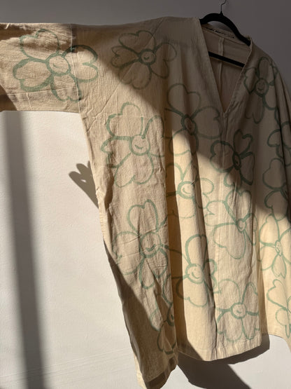 #125 Hand-painted Dress / Tunic - Les Fleurs
