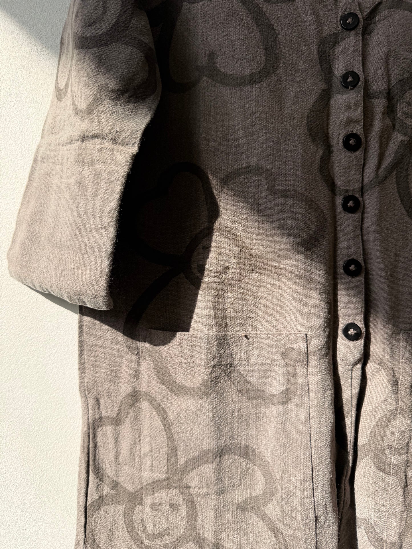#119 Hand-painted Jumpsuit S/M - Les Fleurs