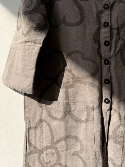 #119 Hand-painted Jumpsuit S/M - Les Fleurs