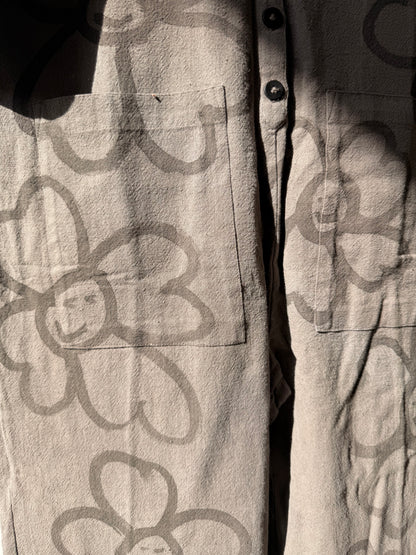 #119 Hand-painted Jumpsuit S/M - Les Fleurs