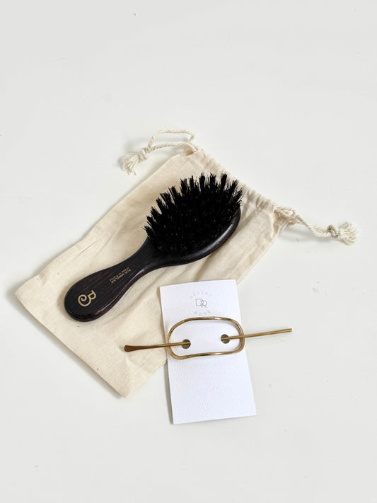 GIft Bundle: Hair Brush and Pin