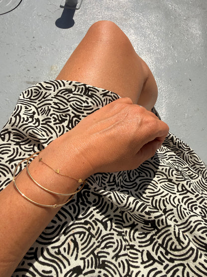 The Kin Bangle - 14K Gold (Customizable)