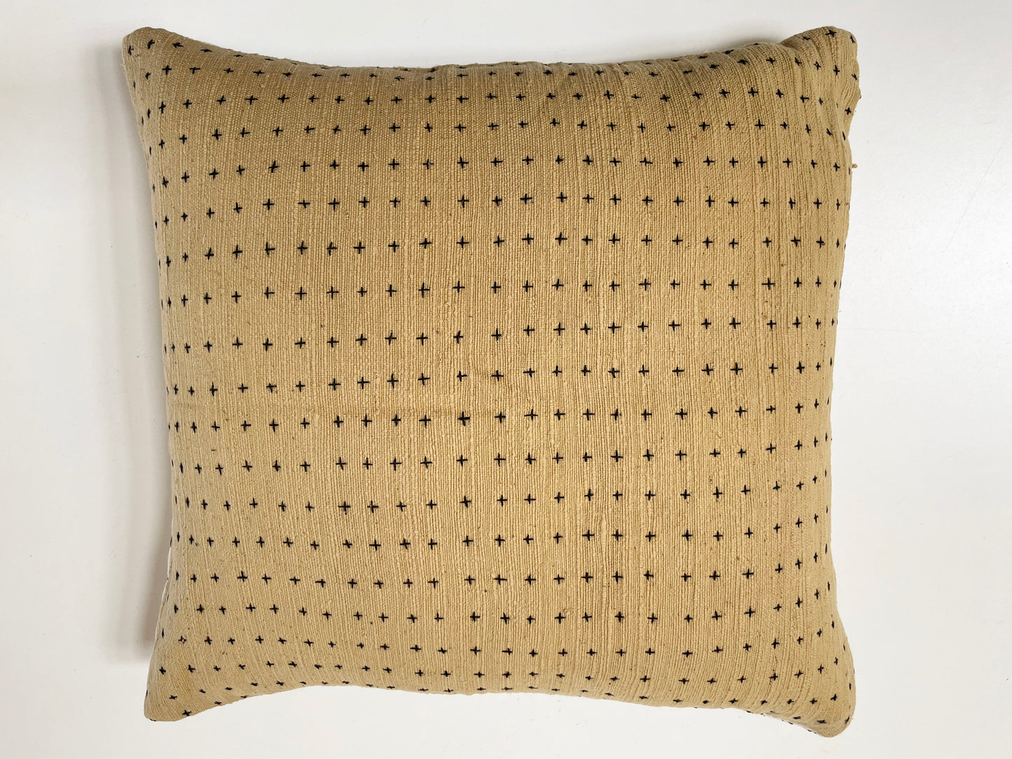 Mustard Stitched Pillow Cover 18x18in