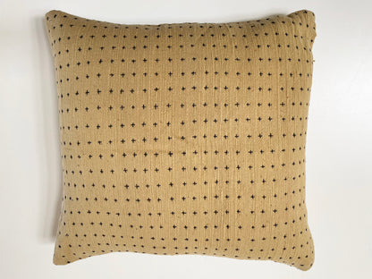 Mustard Stitched Pillow 18x18in