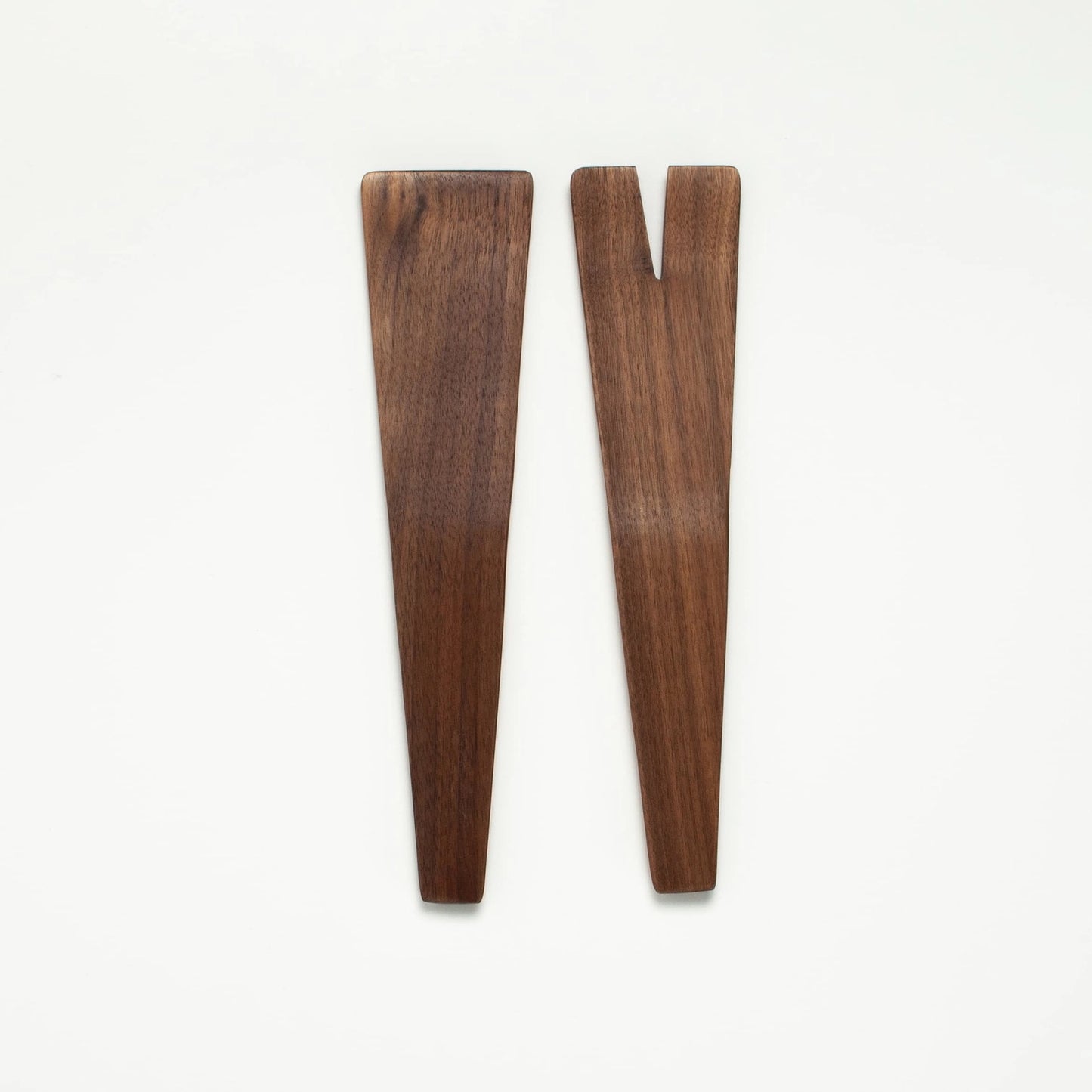 10’’ Walnut Wood Salad Server Set - Handmade Serving Utensil