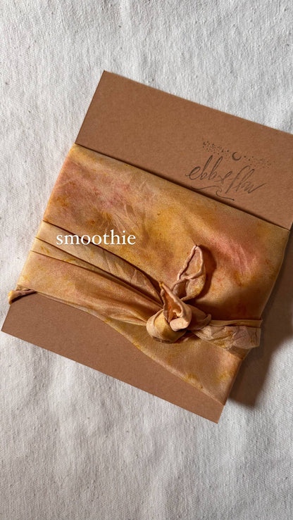 Plant Dyed Silk Scarf: Calliope