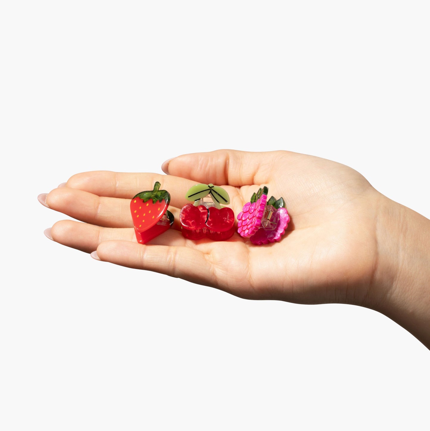 Micro Berry Basket Hair Claw Clip Set