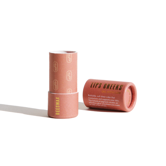Lips Cheeks Tint - Biodegradable Tube, Beeswax